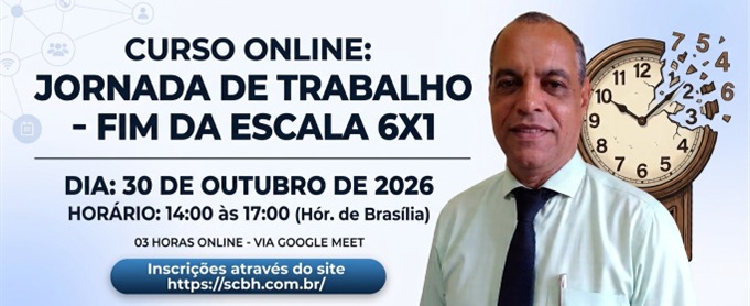 Pôster do curso Jornada de trabalho: fim da escala 6x1